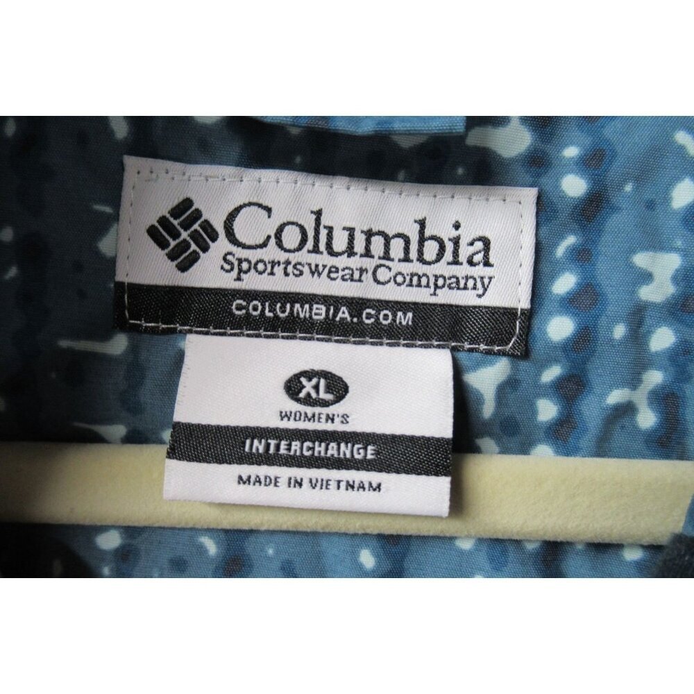 Columbia Bugaboo II Teal Blue Coat Jacket Women's XL Interchangeable Zip Up READ - Picture 4 of 11